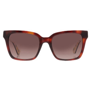 kate spade brown shaded cat eye ladies sunglasses harlow/g/s 0086/ha 55
