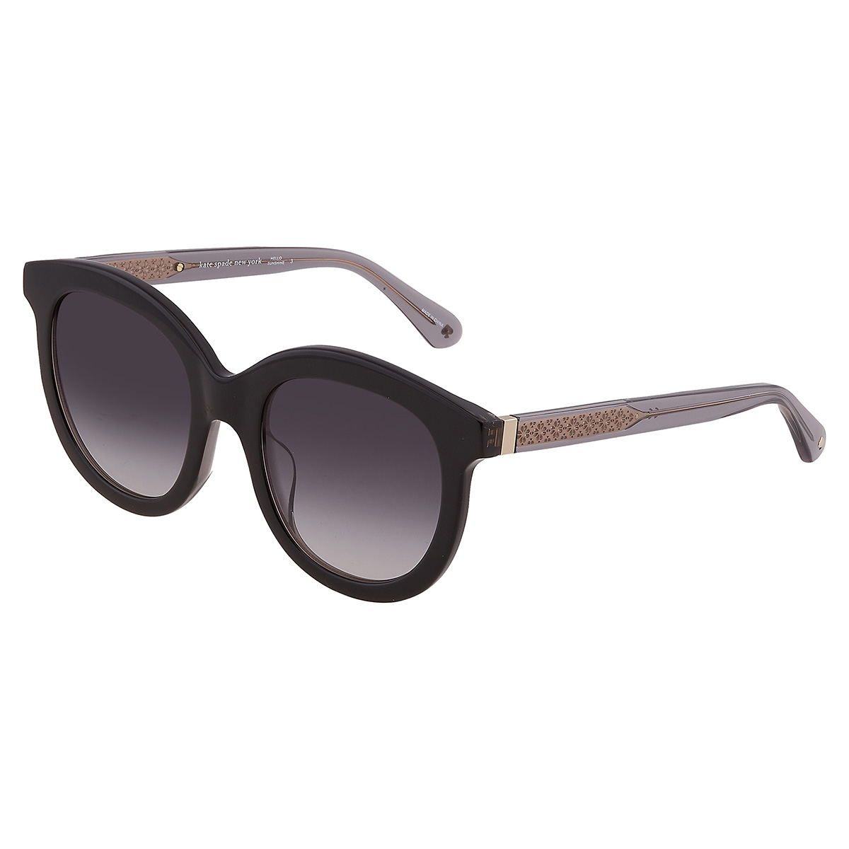kate spade grey gradient round ladies sunglasses lillian/g/s 0807/9o 53 kate spade grey gradient round ladies sunglasses lillian/g/s 0807/9o 53