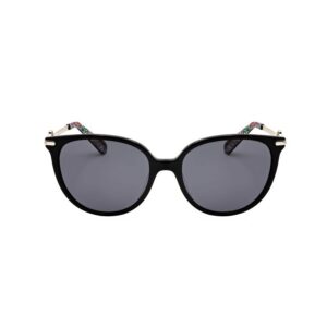 kate spade ladies black round sunglasses kristina/g/s