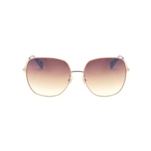 kate spade ladies gold tone square sunglasses charli/f/s