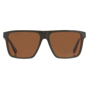 lacoste brown square men's sunglasses l6027s 275 57