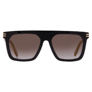 marc jacobs grey gold browline men's sunglasses marc 680/s 0807/fq 54