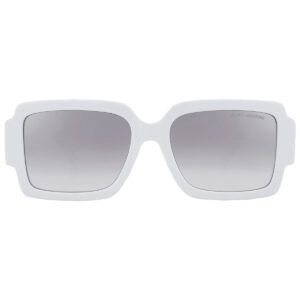 marc jacobs grey mirror silver square ladies sunglasses marc 693/s 0hym/ic 55