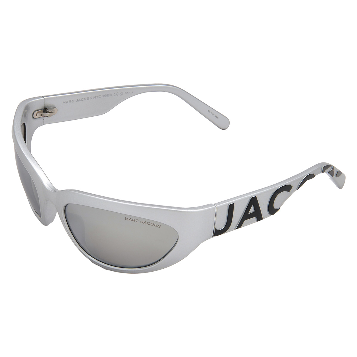 marc jacobs silver flash mirror wrap ladies sunglasses marc 738/s 079d/t4 61 marc jacobs silver flash mirror wrap ladies sunglasses marc 738/s 079d/t4 61