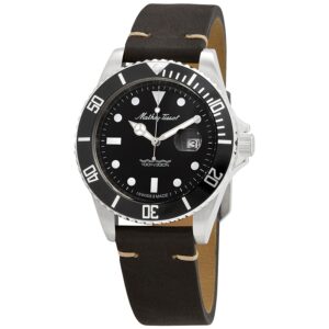mathey tissot mathey vintage quartz black dial men's watch h9010aln