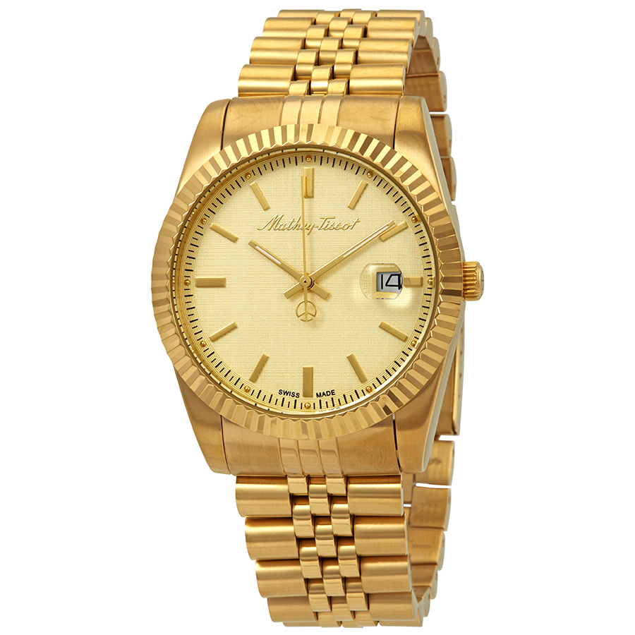 mathey tissot mathey iii quartz gold dial men's watch h810pdi mathey tissot mathey iii quartz gold dial men's watch h810pdi