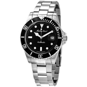 mathey tissot mathey vintage automatic black dial men's watch h9010atn