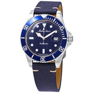 mathey tissot mathey vintage automatic blue dial men's watch h9010atlbu