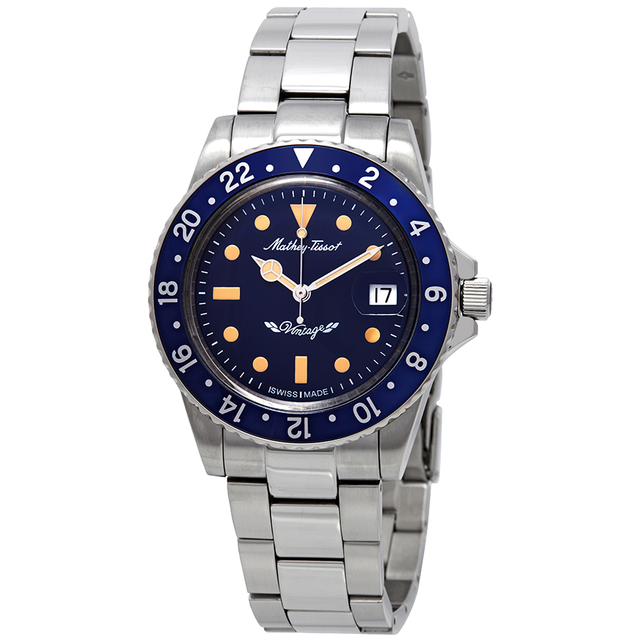 mathey tissot mathey vintage automatic blue dial 40 mm men's watch h900atbu mathey tissot mathey vintage automatic blue dial 40 mm men's watch h900atbu