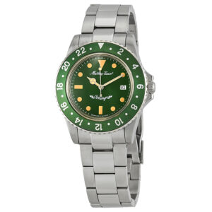 mathey tissot mathey vintage quartz green dial men's watch h900av