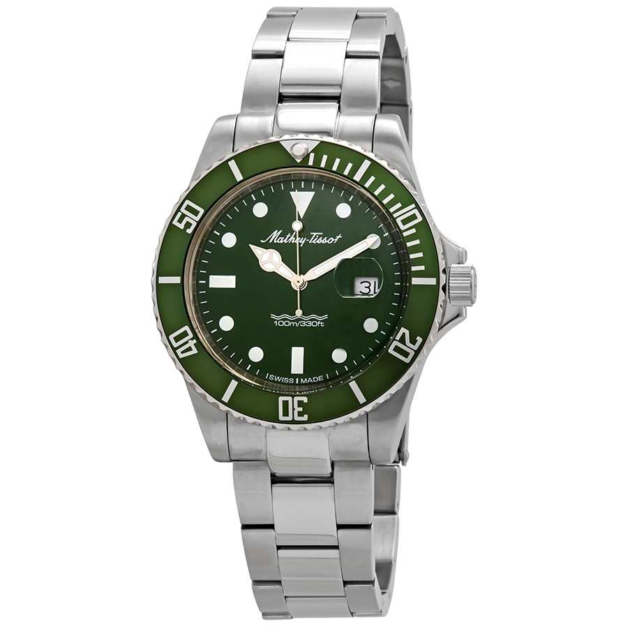mathey tissot mathey vintage quartz green dial men's watch h9010av mathey tissot mathey vintage quartz green dial men's watch h9010av