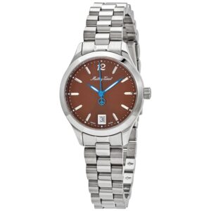 mathey tissot urban quartz brown dial ladies watch d411mam