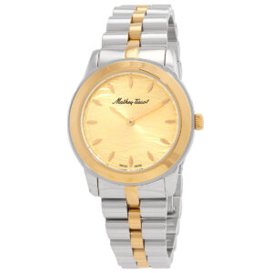 mathey tissot artemis quartz champagne dial ladies watch d10860bdi