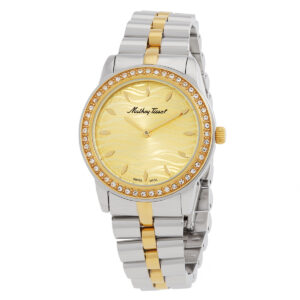 mathey tissot artemis quartz crystal champagne dial ladies watch d10860bqdi