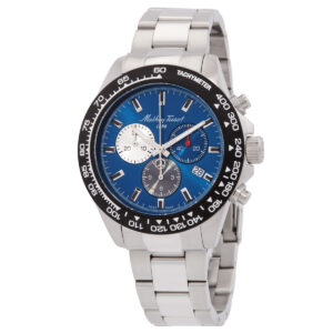 mathey tissot chrono ii chronograph quartz blue dial men's watch h938chabu