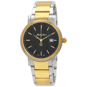 mathey tissot city black dial men's watch h611251mbn