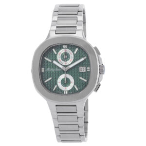 mathey tissot evasion chronograph quartz green dial men's watch h152chav