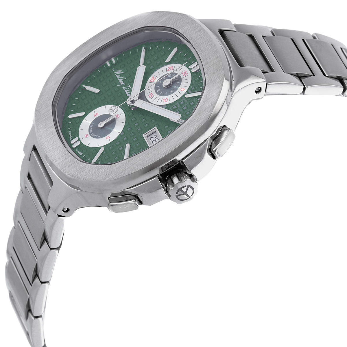 mathey tissot evasion chronograph quartz green dial men's watch h152chav mathey tissot evasion chronograph quartz green dial men's watch h152chav
