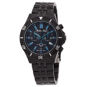 mathey tissot expedition chronograph quartz black dial men's watch mtwg8001103