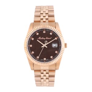 mathey tissot mathey ii quartz brown dial 40 mm watch h710prm