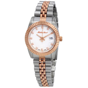 mathey tissot mathey iii quartz crystal white dial ladies watch d810ra