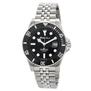 mathey tissot mathy ceramic quartz black dial men's watch h901cran