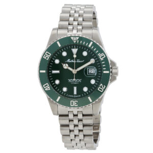 mathey tissot mathy ceramic quartz green dial men's watch h901crav