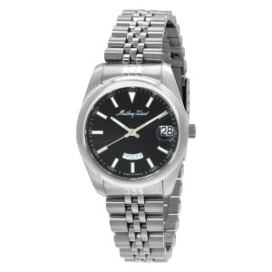 mathey tissot mathy day date quartz black dial ladies watch d510an