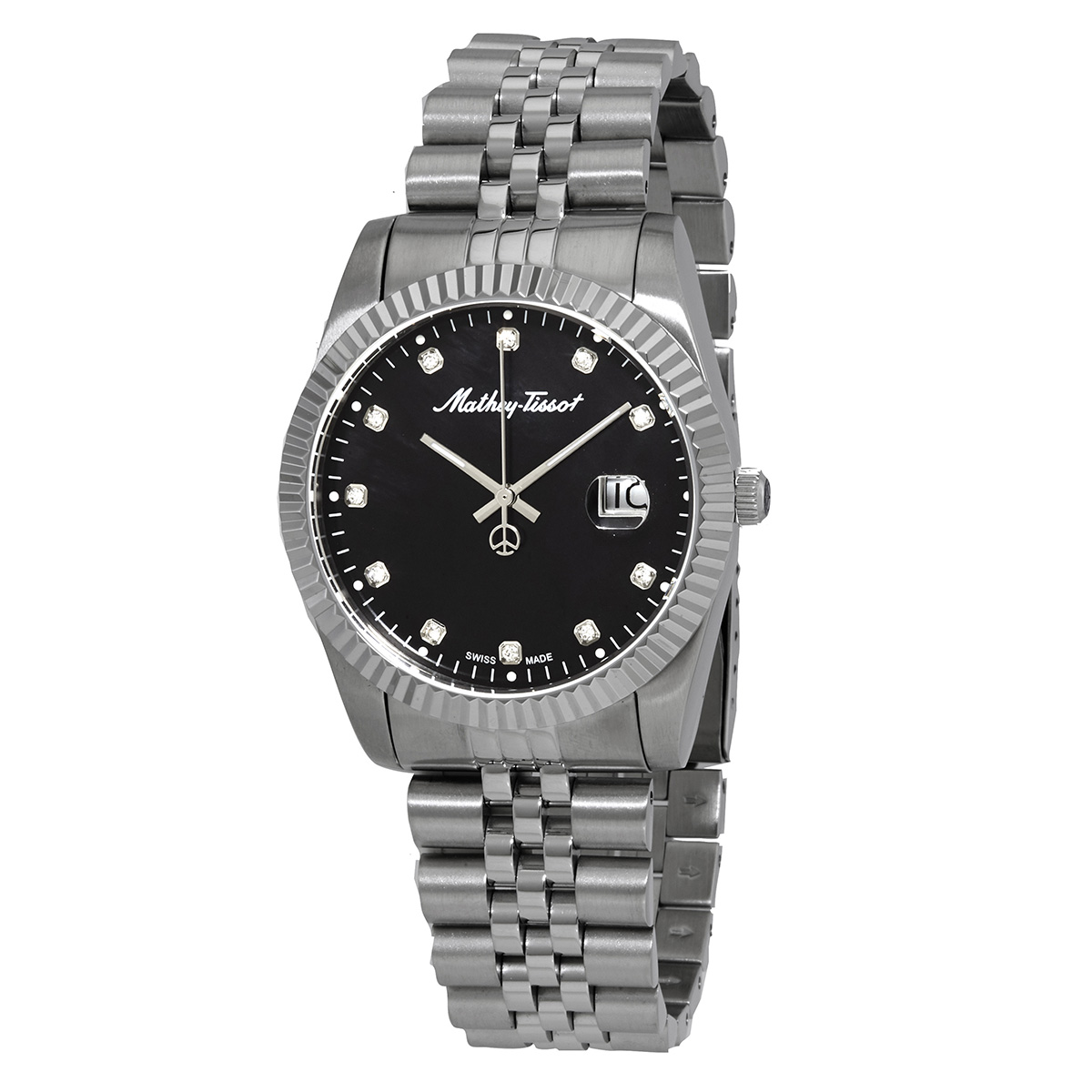 mathey tissot mathy ii quartz black dial men's watch h710an mathey tissot mathy ii quartz black dial men's watch h710an