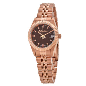 mathey tissot mathy ii quartz brown dial ladies watch d710prm