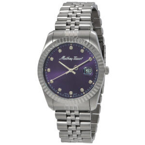 mathey tissot mathy ii quartz purple dial ladies watch h710apu