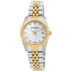 mathey tissot mathy iii mop quartz white dial ladies watch d910bi