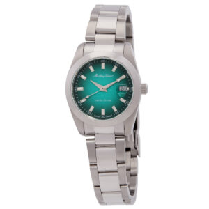 mathey tissot mathy sunray quartz green dial ladies watch d451ven