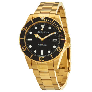mathey tissot mathy vintage automatic 42mm black dial men's watch h9010atpn