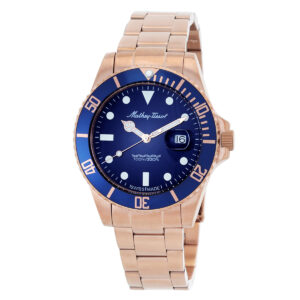 mathey tissot mathy vintage quartz 42 mm le blue dial men's watch h908aprbu