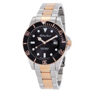 mathey tissot mathy vintage quartz 42mm black dial men's watch h9010rn