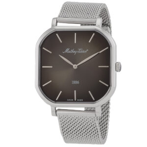 mathey tissot monsoon square quartz black dial men's watch h7917an