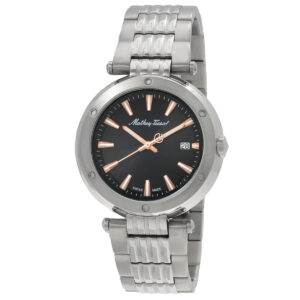 mathey tissot neptune quartz black dial men's watch h912rrn