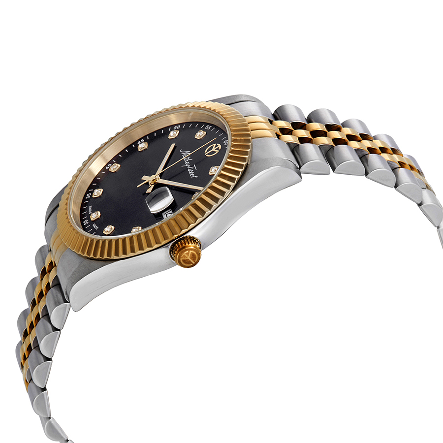 mathey tissot rolly iii crystal black dial men's watch h710bn mathey tissot rolly iii crystal black dial men's watch h710bn