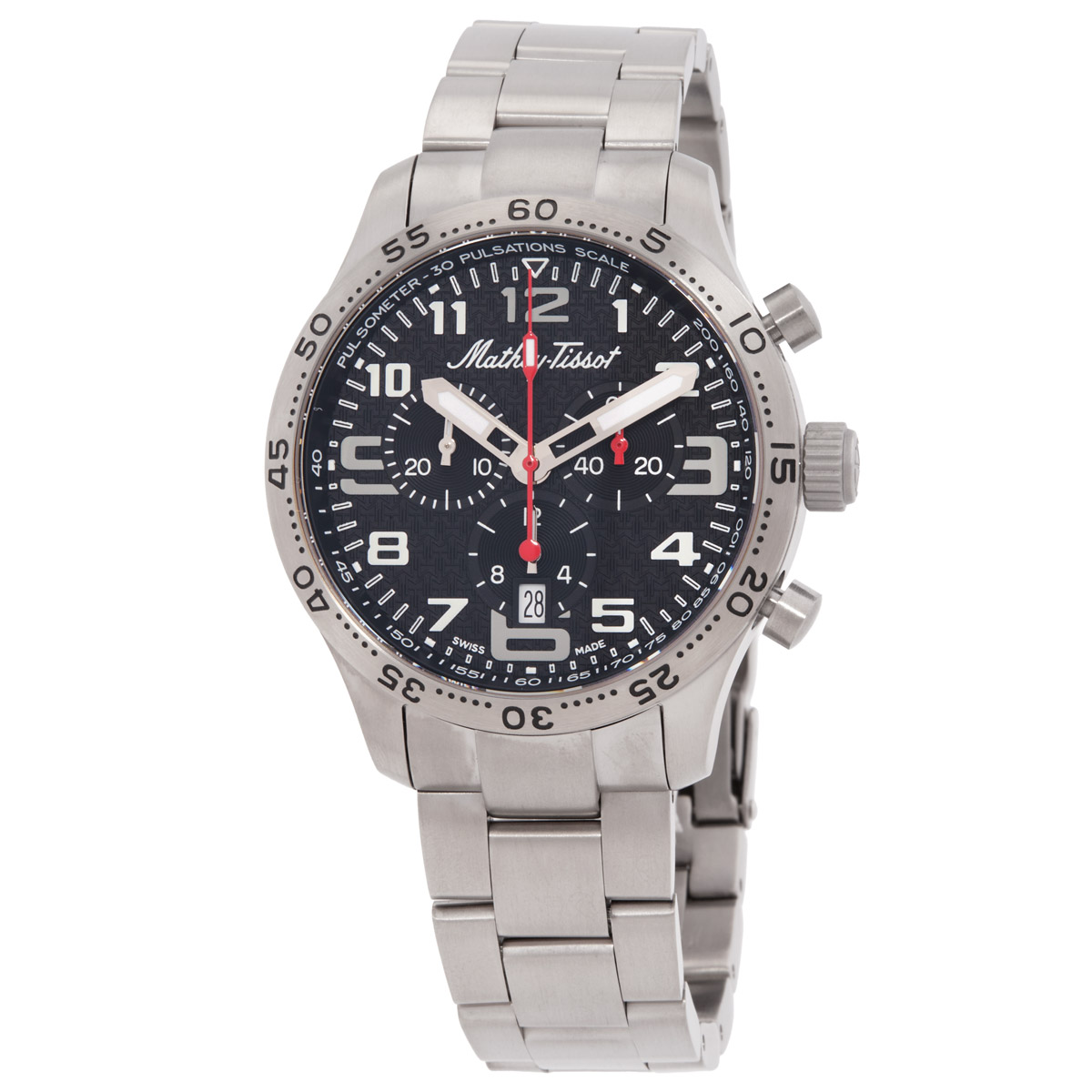 mathey tissot type 21 titanium chronograph quartz black dial men's watch h1821cht1 mathey tissot type 21 titanium chronograph quartz black dial men's watch h1821cht1
