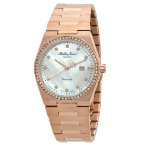 mathey tissot zeus lady diamond quartz white dial ladies watch d118spi