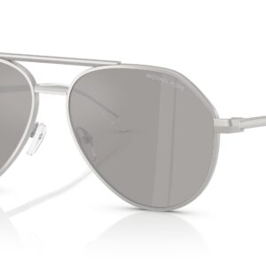 michael kors brentwood silver mirror pilot men's sunglasses mk1168 19036g 58