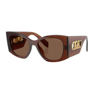 michael kors costa blanca brown cat eye ladies sunglasses mk2244u 402173 53