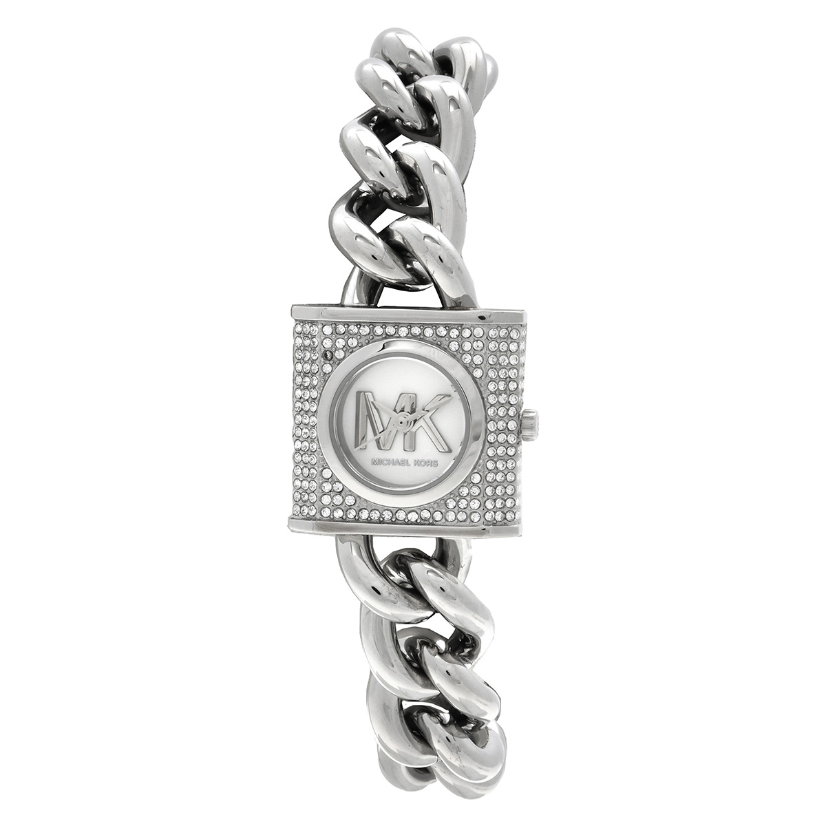 michael kors mk chain lock white dial ladies watch mk4718 michael kors mk chain lock white dial ladies watch mk4718