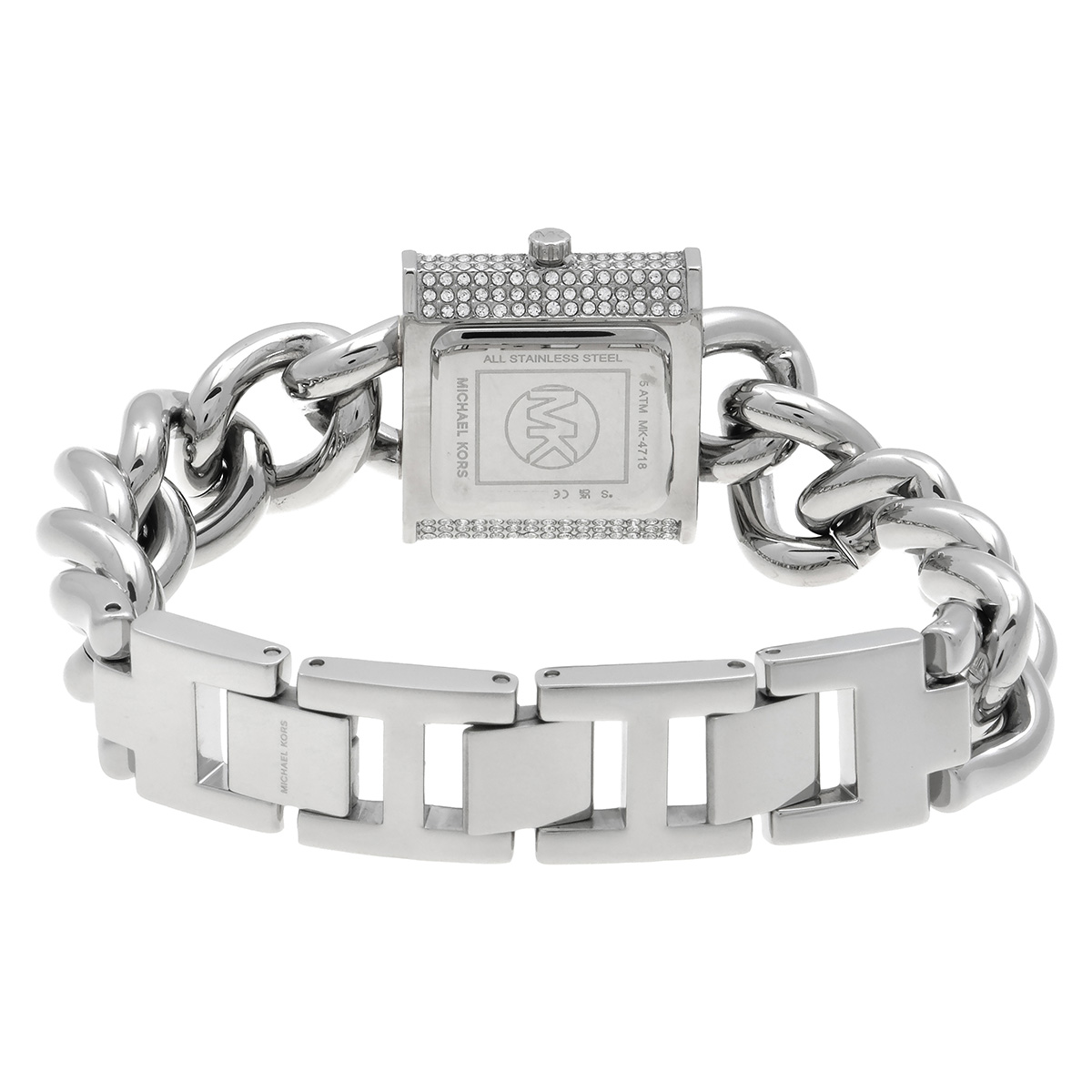 michael kors mk chain lock white dial ladies watch mk4718 michael kors mk chain lock white dial ladies watch mk4718