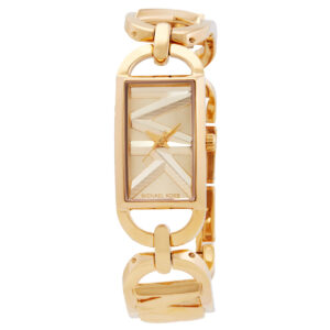michael kors mk empire quartz gold dial ladies watch mk7406