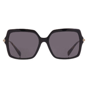 michael kors quogue dark grey solid square ladies sunglasses mk2247u 395087 57