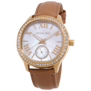 michael kors sage pavé mother of pearl dial ladies watch mk4819