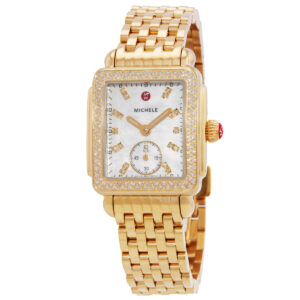 michele deco mid quartz diamond ladies watch mww06v000124