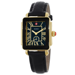 michele deco mid sport quartz black dial ladies watch mww06h000004